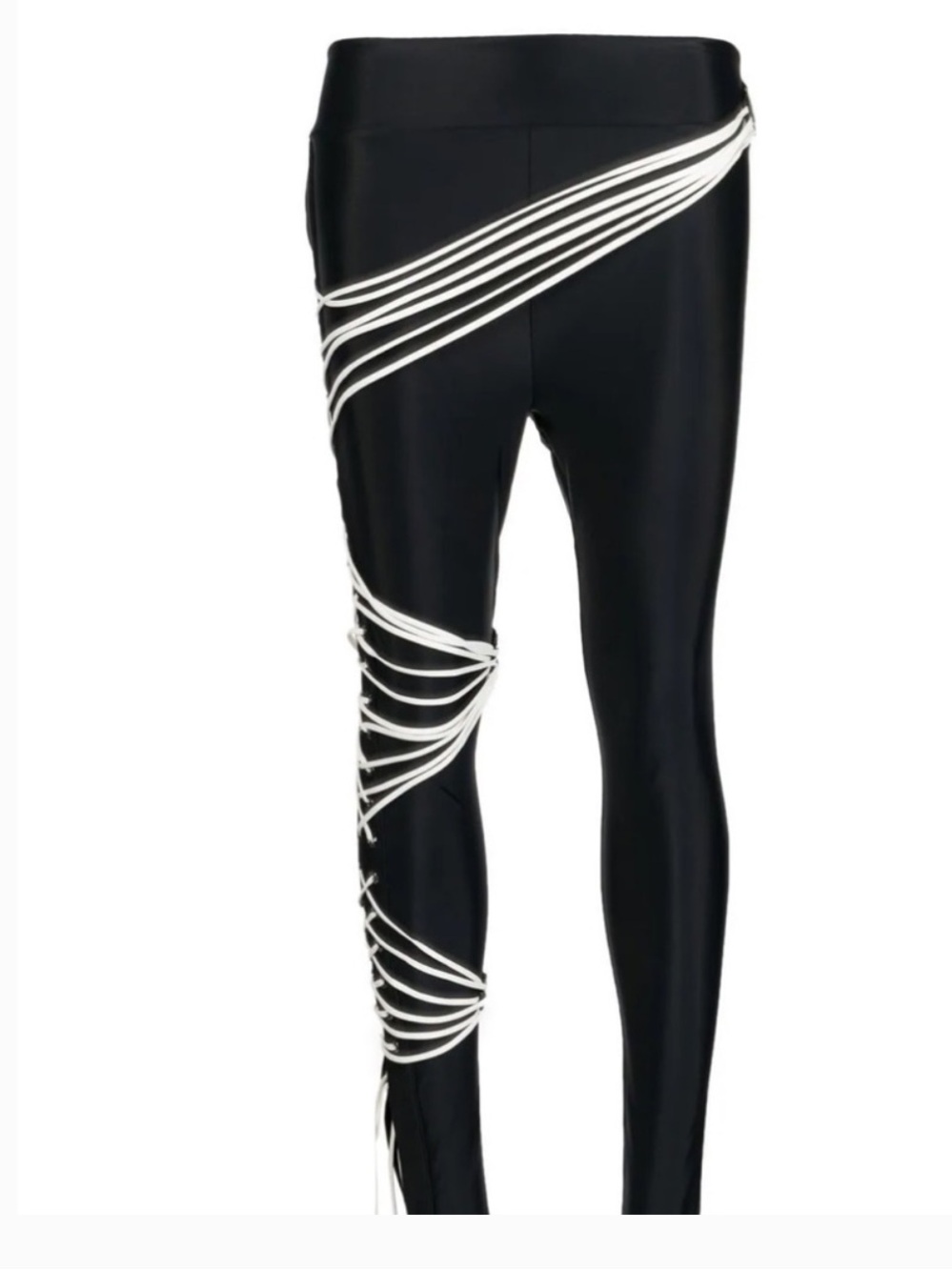 Monse x Equinox black leggings with white lacing